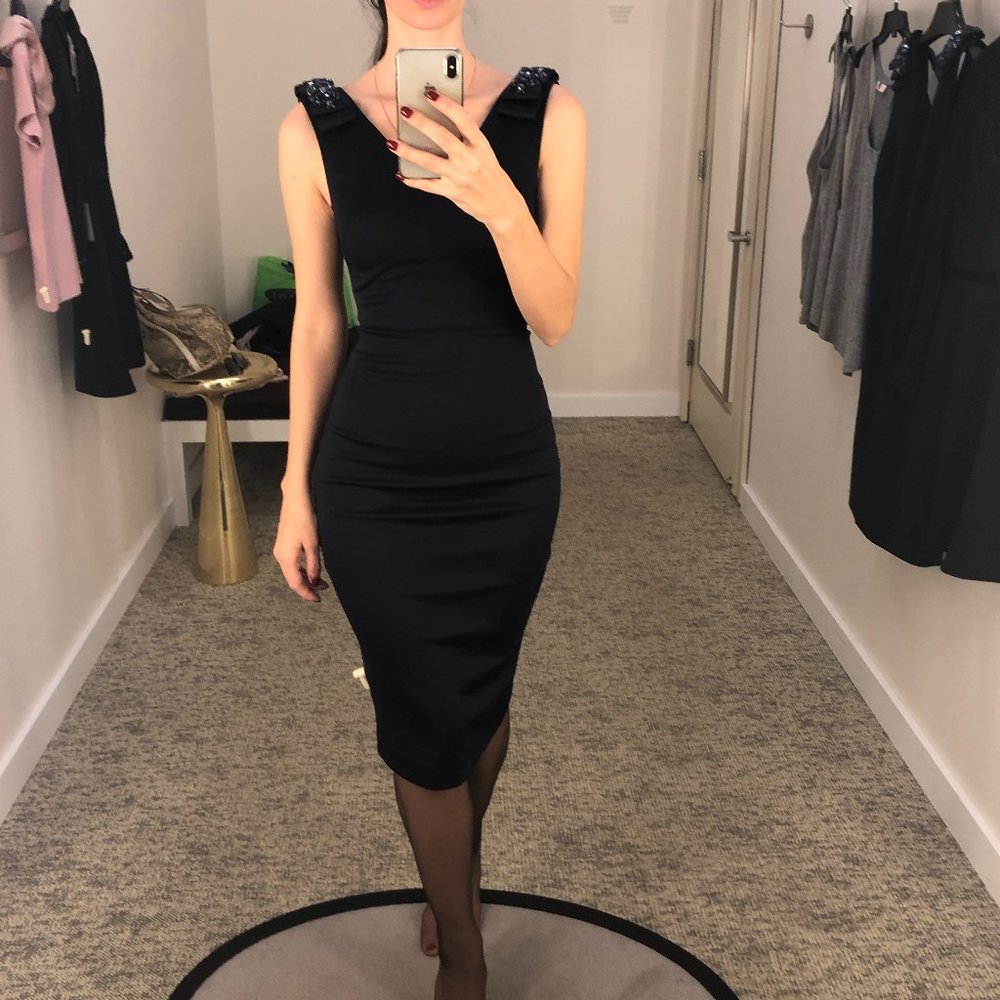 Bodycon Midi Dress Navy blue Ted Baker London